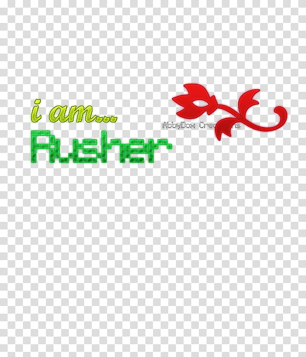 Big Time Rush I am Rusher TEXT transparent background PNG clipart