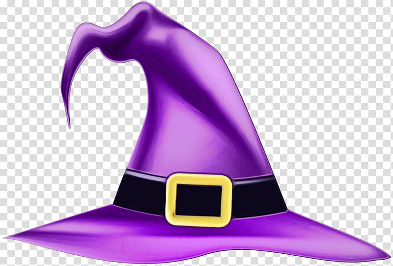 witch hat purple hat costume hat, Watercolor, Paint, Wet Ink, Costume Accessory, Headgear, Cap, Fashion Accessory transparent background PNG clipart