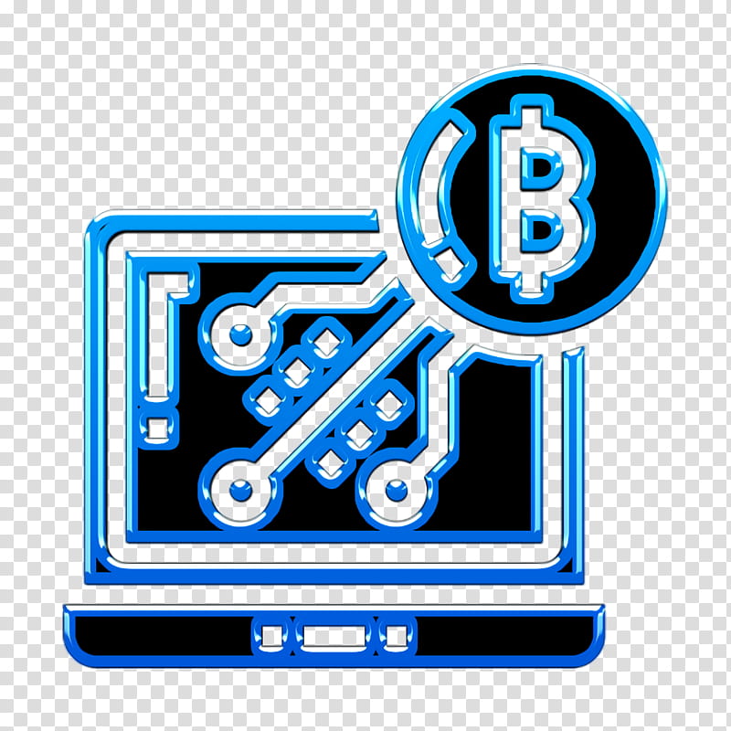 Cryptocurrency icon Bitcoin icon Digital Banking icon, Electric Blue, Technology, Symbol transparent background PNG clipart