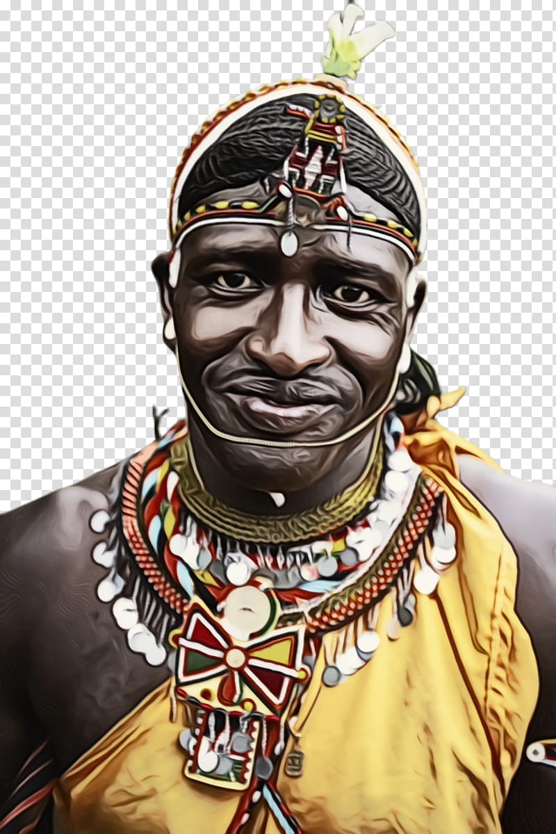 Fashion People, Africa, African, Tribal, Jewellery, Kenya, Person, Tribal Chief transparent background PNG clipart