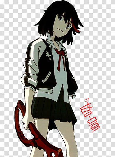 Renders Matoi Ryuuko Kill la Kill, female anime character transparent background PNG clipart
