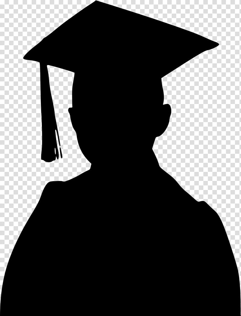 School Silhouette, Graduation Ceremony, Graduate University, School
, Academic Dress, Square Academic Cap, Diploma, Doctorate transparent background PNG clipart