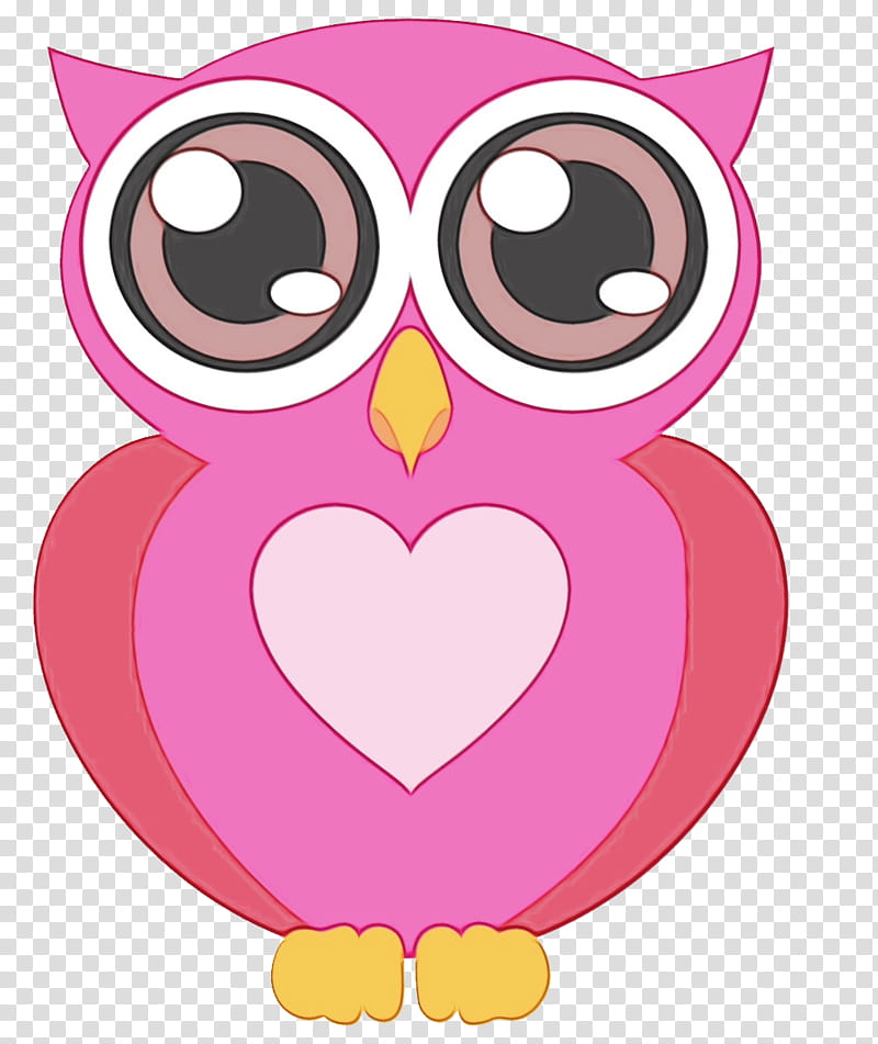 Love Background Heart, Watercolor, Paint, Wet Ink, Owl, Bird, Cuteness, Painting transparent background PNG clipart