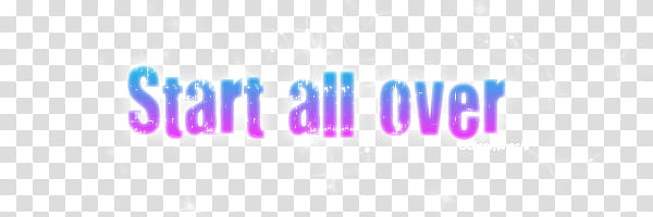 Start all over transparent background PNG clipart