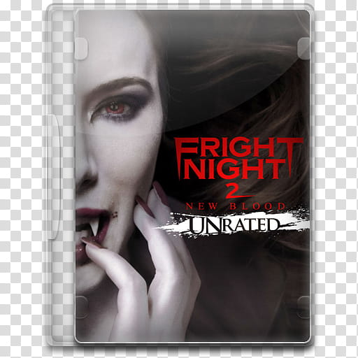 Movie Icon , Fright Night , Fright Night  New Blood Unrated DVD case transparent background PNG clipart