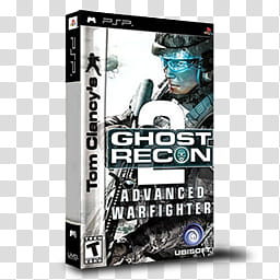 PSP Games Boxed  , Tom Clancy's Ghost Recon Advanced Warfighter  transparent background PNG clipart