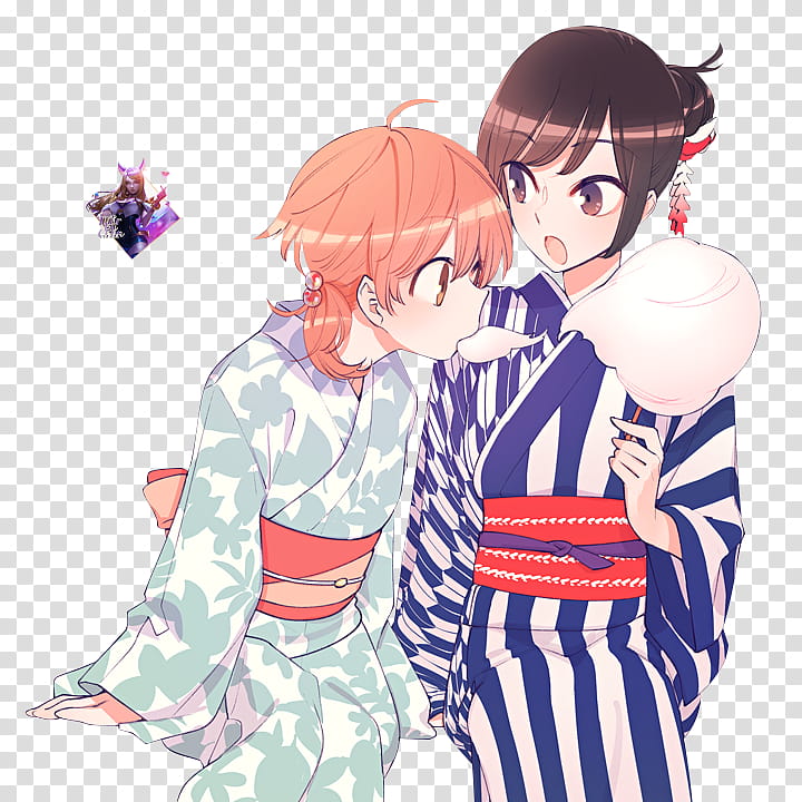 Yagate Kimi ni Naru Yuu Koito x Touko Nanami transparent background PNG clipart