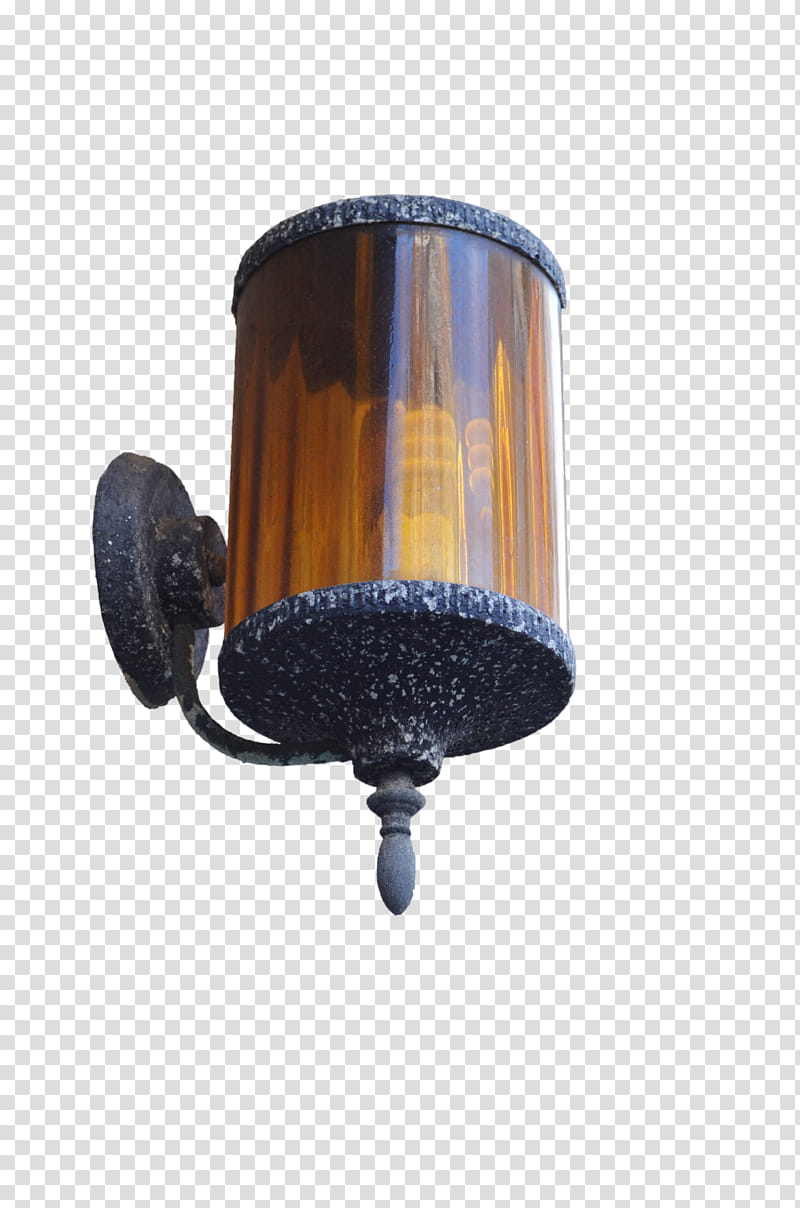 OutDoor Rusted Lamp DSC , black and brown sconce transparent background PNG clipart