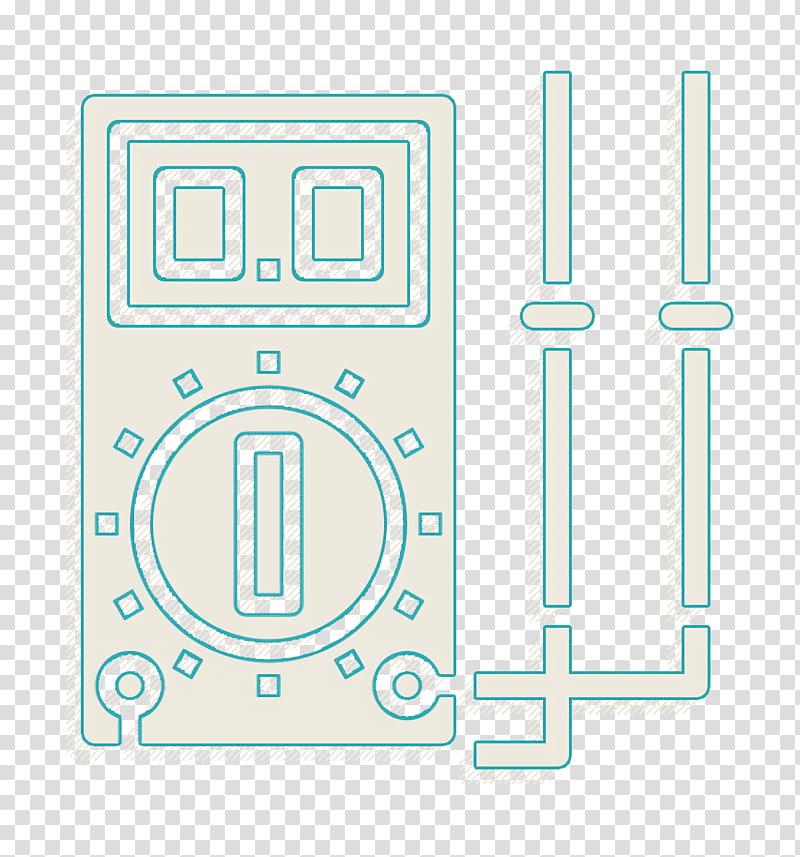 Construction and tools icon Multimeter icon Electronic Device icon, Clock transparent background PNG clipart