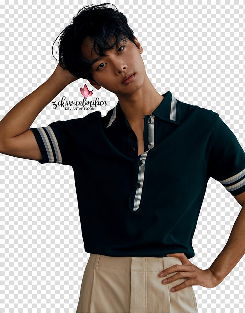 VIXX DAZED, men's black button-up shirt transparent background PNG clipart