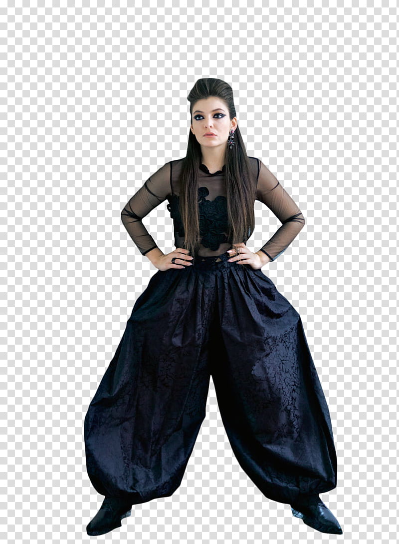 Lorde , woman spreading her leg standing transparent background PNG clipart