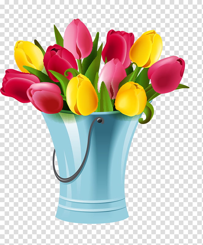 Bouquet Of Flowers Drawing, Spring
, Cut Flowers, Yellow, Plant, Flowerpot, Tulip, Vase transparent background PNG clipart