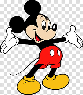 Cute, Mickey Mouse illustration transparent background PNG clipart