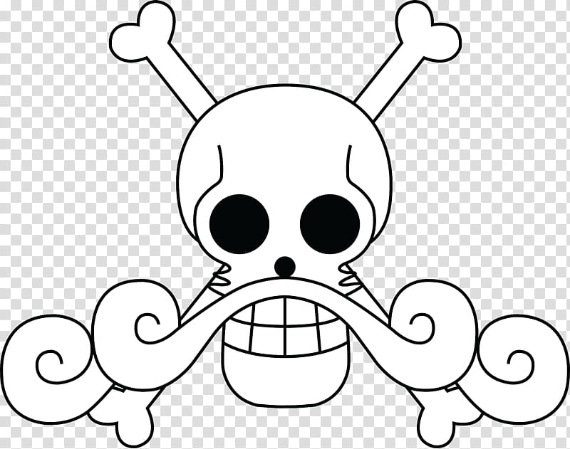 Roger Pirates Flag, One Piece skull pirates logo transparent background PNG clipart