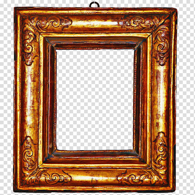 Wood Frame Frame, Frames, Wood Stain, Rectangle, Copper, Mirror, Interior Design, Antique transparent background PNG clipart