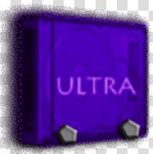 Ultra HD Encasing Icon, Ultra Purple Drive w Feet  transparent background PNG clipart