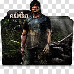 Rambo Collection Part  Folder Icon , John Rambo v_x transparent background PNG clipart