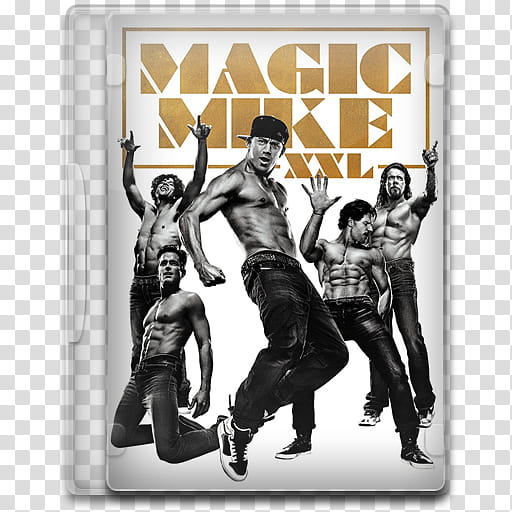 Movie Icon Mega , Magic Mike XXL, Magic Mike XXl DVD case transparent background PNG clipart