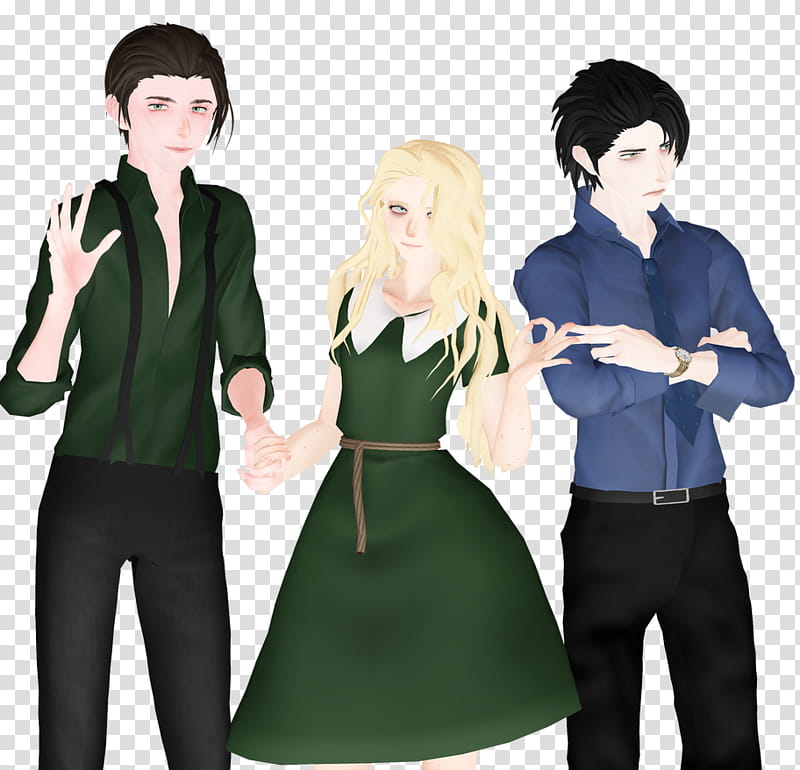 [MMD] New OC&#;s: Bill, Sally, Mark transparent background PNG clipart