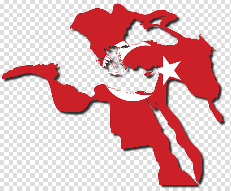 Ottoman Empire Flag-Map , red state map transparent background PNG clipart