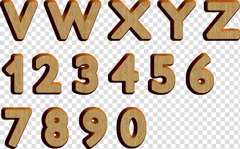ALPHA d Wood, wooden numbers and alphabets cut-outs transparent background PNG clipart