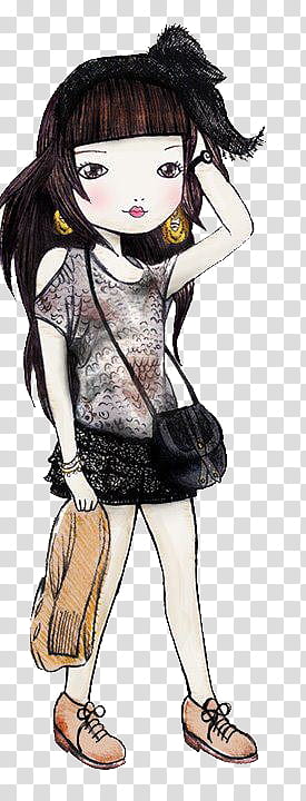 Munecas de  Street, woman sketch transparent background PNG clipart