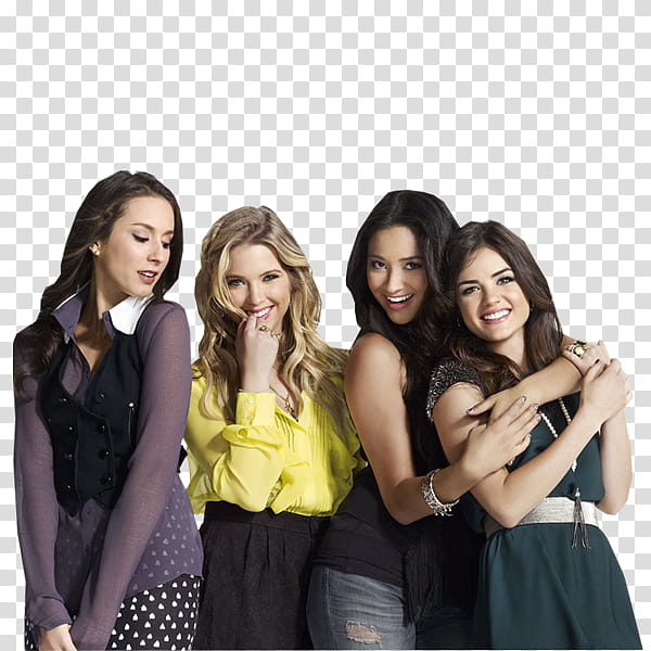 Pretty Little Liars, group of women poster transparent background PNG clipart