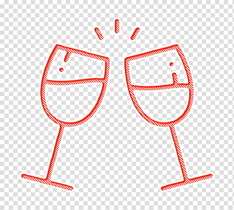 Cheers icon Event icon Alcohol icon, Eyewear, Glasses, Line, Drinkware, Vision Care, Drawing, Stemware transparent background PNG clipart