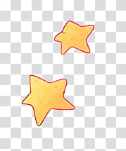 Little Stars, two brown stars transparent background PNG clipart