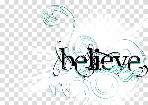 TEXT , believe art transparent background PNG clipart