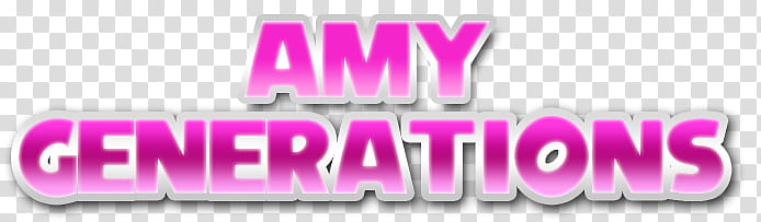 Amy Generations Logo (Redone) transparent background PNG clipart