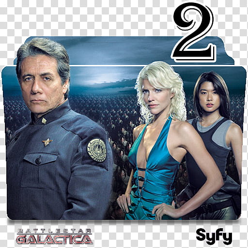 Battlestar Galactica series and season folder icon, Battlestar Galactica (') S ( transparent background PNG clipart