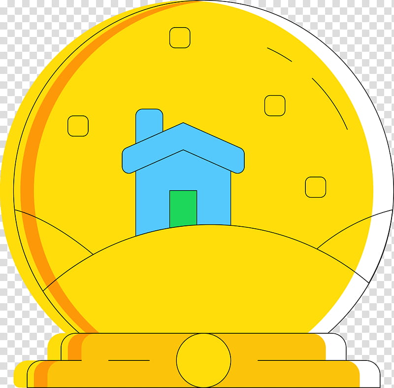 Snow Globe, Yellow, Line, Circle, Padlock, Symbol transparent background PNG clipart