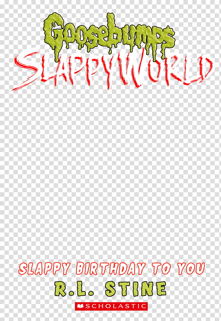 Goosebumps SlappyWorld cover template transparent background PNG clipart