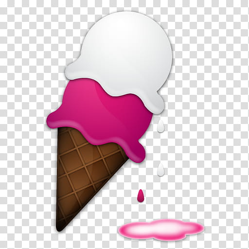 Ice Cream Melt Clipart Transparent Background, Pink Ice Cream With