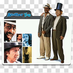 Richard Pryor and Gene Wilder Movie Icon , Another You_x transparent background PNG clipart