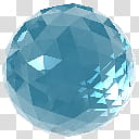 Crystalisman QT Dock Icon Set, ct_BlueZircon_x, round teal ball transparent background PNG clipart