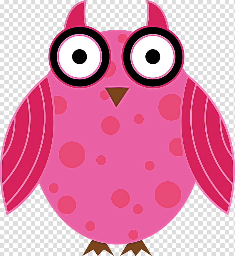 owl pink bird bird of prey purple, Cartoon Owl, Cute Owl, Magenta transparent background PNG clipart