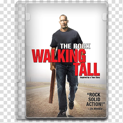 Movie Icon Mega , Walking Tall, The Rock Walking Tall DVD case transparent background PNG clipart