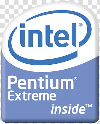Original Logo v  Intel Inside Pentium Extr transparent background PNG clipart