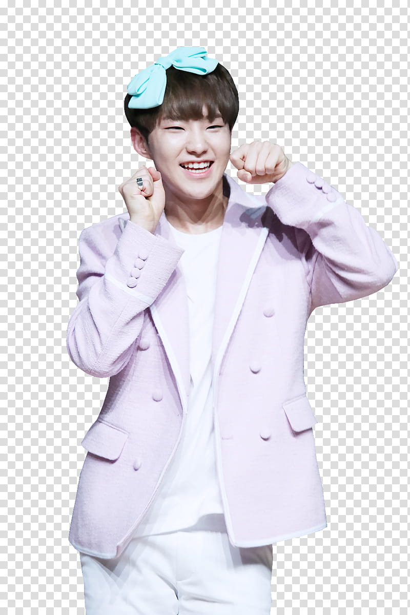 Hoshi Render , man in pink blazer while smiling transparent background PNG clipart