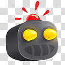 , black, yellow, and red robot graphic transparent background PNG clipart