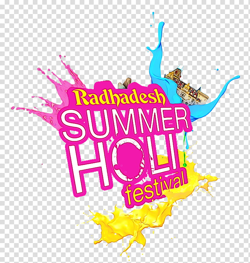 India Holi, Festival Of Colours Tour, Logo, Krishna, Party, Carnival, Text transparent background PNG clipart