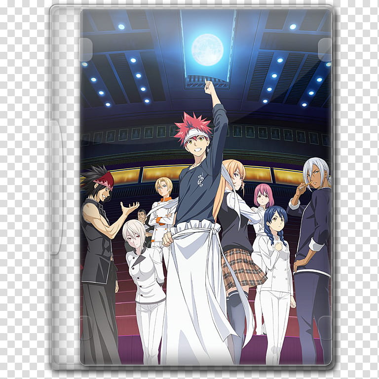 Anime  Summer Season Icon , Shokugeki no Souma; Ni no Sara, v, anime characters transparent background PNG clipart