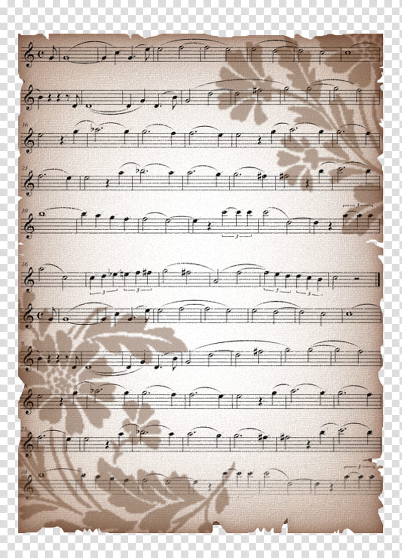 Old Paper Backgrounds , musical notes illustration transparent background PNG clipart