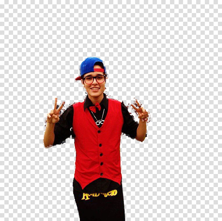 Acabatelo, smiling woman wearing red vest transparent background PNG clipart