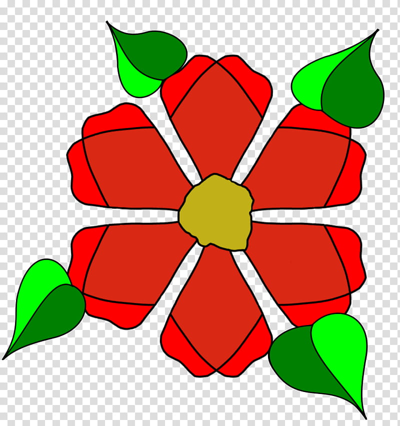 Symetric Blumen handgezeichnet Svg und, red and green petaled flower illustration transparent background PNG clipart