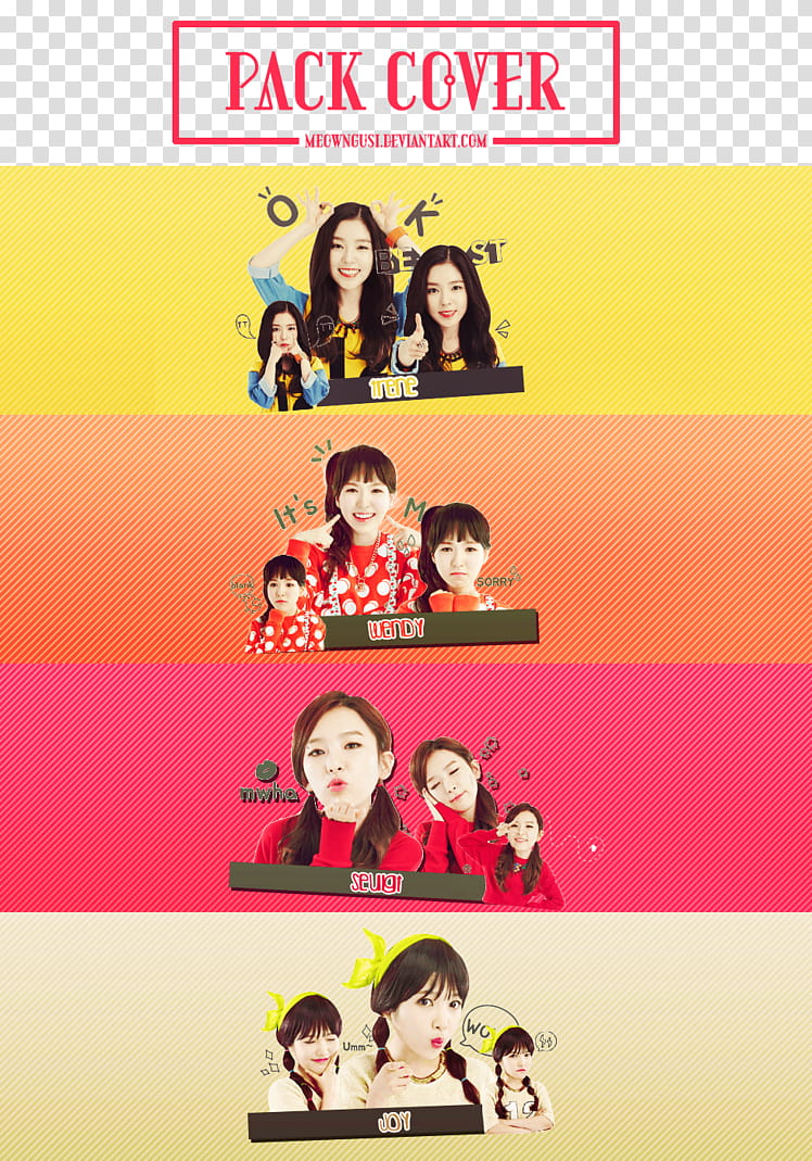 [ Cover] Red Velvet Cute Style transparent background PNG clipart