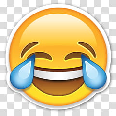 laughing emoji transparent background PNG clipart
