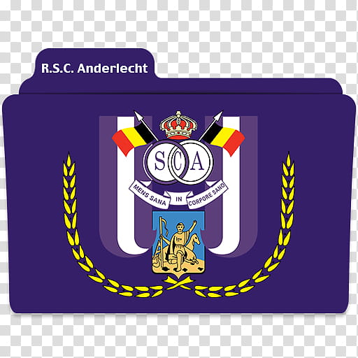 UEFA Football Teams Folder Icons , R.S.C. Anderlecht Folder transparent background PNG clipart